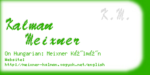kalman meixner business card